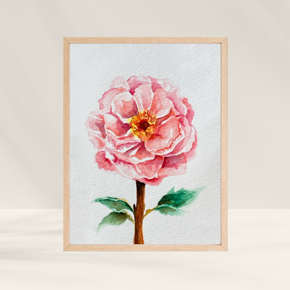 Peony Watercolour Print