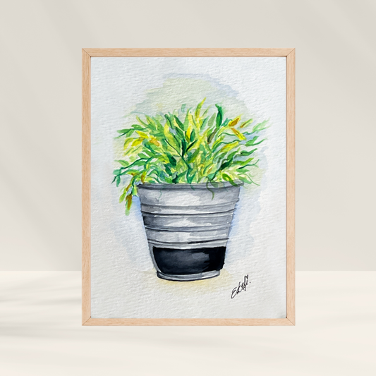 Watercolor Plant Print