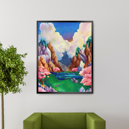 Crystal Landscape Print