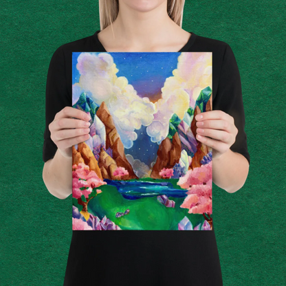 Crystal Landscape Print