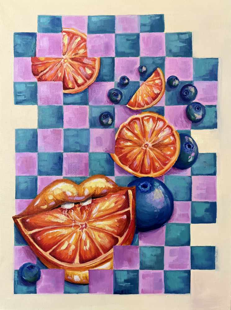 Oranges + Kisses Print