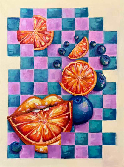 Oranges + Kisses Print
