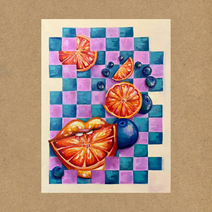 Oranges + Kisses Print